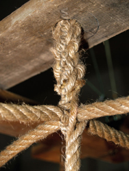 Geschlagenes Polyamid- und Jutehanftauwerk